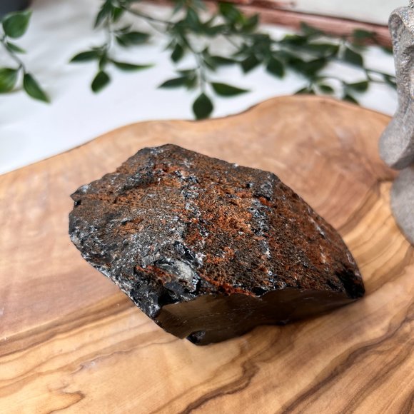 Large Raw Black Obsidian Natural Polished Chunky Crystal | Protection Stone - Picture 11 of 15